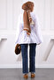 White Waist Tie Tunic - 4