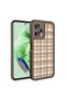 حافظة Redmi Note 12 5G مع حماية للكاميرا وطبقة خلفية مطبوعة KLFS غطاء أنيق - بني فاتح - 3
