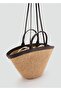 Large Size Natural Fiber Handle Tote Bag