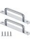 Gaomoeny 2 Pcs Sliding Door Handles, Pull Push Door Handles, Stainless Steel Sliding Bathroom Kitche