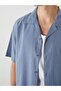 Xside Comfortable Fit Short Sleeve Linen Blend Men's Shirt - 3
