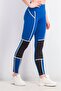 Womens Powershape Legging, True Blue and Black - 4