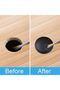 Rayibuir 2 Pack Desk Grommet Kit Zinc Alloy Computer Desktop Grommets Wire Organizers Table Cable Co - 9