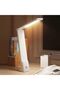 LED Study Desk Lamp White Color Eye Care Study Dimming USB Rechargeable (white color) - 3