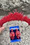 Alyce Red Bridal Henna Crown Special Occasion Accessory Women's Crown and Three Shuttle Earrings Set
