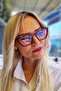 Women's Felicia Blue Light Protection Relaxing Cat Eye Model Display Glasses - 2