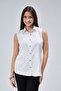 White Dark Navy Striped Stylish Elite Shirt
