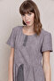 Short Sleeve Loose Linen Dress