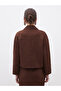 Shirt Collar Women's Suede Look Jacket - 4