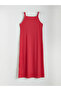 Pink Square Neck Textured Dress - 6