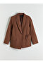 Linen Blended Women's Blazer Jacket - 5