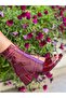 Smile Bordo Patent Leather Mesh Detailed 5 cm Heeled Summer Boots Sandals - 5