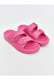 Fuchsia Double Striped Girl's Slippers