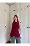 Buttoned Double Fabric Brown/Burgundy Vest - 2