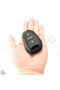 Peugeot Compatible 208, 308, 508, 2008, 3008, 5008 Semi-Patterned Silicone Key Case Cover (Black Red) - 3