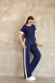 Women's Stripe Detailed Tracksuit Set Straight Leg Comfortable Fit - 4