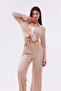 Women's Corded Crinkle Fabric Suit - 6