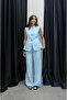 Blue London Vest Pants Suit - 3