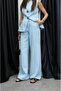 Blue London Vest Pants Suit - 6