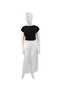 Women's High Waist Buckle Belt Look Wide-Leg Palazzo Pants - 5