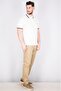 Men Slim Fit Embroidered Logo Short Sleeve Polo, White - 3