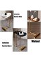 Oval C Side Table, C Shaped Side Table, Small Side Table, Couch Tables That Slide Under, - 6