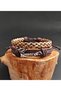 Balta Design 2-Pack Fashionable Khaki Leather Bracelet - 4
