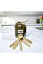 3-Piece Wooden Bamboo Vacuum Lid Glass Spice Set 300 ml with Label and Spoon Gift - 6