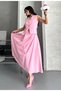 Women's Vest Pleated Skirt Suit Pink