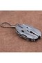 Multifunctional Keychain, 5in1, Metal, Silver - 2