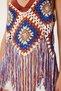 Crochet Embroidered Tassel Summer Knitwear Blouse Blue Tile Ltp0021 - 4