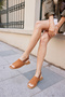 Raggi̇o Women's Taba Suet Back Rubber Detail Slippers - 2