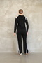 Women's Hooded Tracksuit Set Stripe Detailed Straight Leg Zippered Comfortable Fit - 7