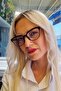 Women's Fallon Blue Light Protection Relaxing Cat Eye Model Display Glasses - 6