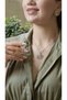 Sihra Accessories Steel Eyelash Eye Necklace Gold Color Necklace - 5