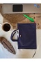 Dark Blue Astronaut B Printed Minimal Book and Notebook Bag |   Cloth Fabric |   Waterproof |   17X24 cm |   Datt - 3