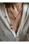Silver Ellipse Y Necklace - 3