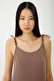 Beaded Strap Linen Dress - 6