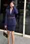 Women's Long Thin Double Gold Buckle Faux Leather Belt - 3