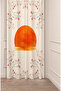 Yakamoz Moon Bohemian Flowers Beige Cream Patterned Special Design Digital Printed (Single Wing) Modern Background Curtain