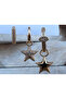 Set of 3 Steel Earring Models with Zircon & Baguette Stones