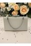 Skin Color Matte Skin Leather Women's Evening Dress Bag - 4