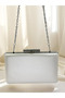 Bridal Bag Ecru Color Matte Skin Leather Women's Evening Dress Bag - 6