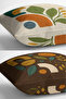 Set of 4 Double-Sided Digital Print Cushion Covers (Punch Embroidery Pattern Look) - 7