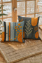 Set of 4 Double-Sided Digital Print Cushion Covers (Punch Embroidery Pattern Look)