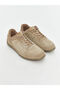 Beige Lace-Up Men's Sneakers