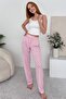 2-Piece Women's Plus Size Single Jersey Breathable Fabric Printed Pocketless Comfortable Home Wear Pajama Bottoms - 6