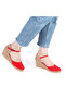 Real Handmade Straw Wedge Heel Linen Straw Women's Espadrille Handmade