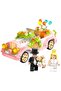 Wedding Car with Balloons Pink Building Toy Construction Toy