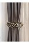 Dark Green Colored Curtain Buckle Curtain Ornament Curtain Holder Tulle Curtain Braçol Set (2 Pcs) - 4